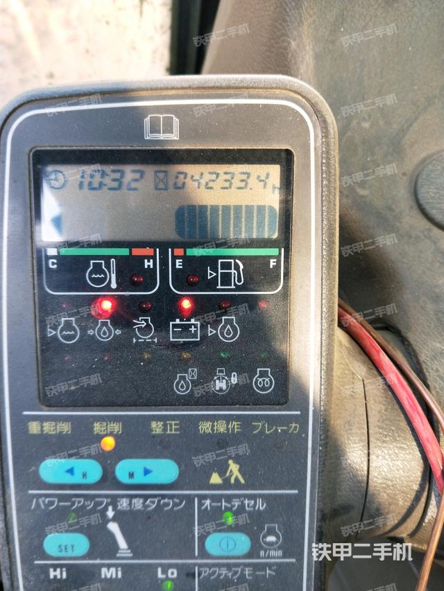 小松120-6显示屏图解,小松故障灯图片大全 小松pc120-6ze挖掘机