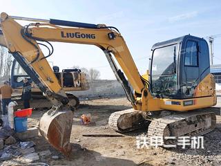 潍坊柳工clg9055e挖掘机实拍图片