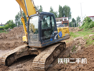 河南-漯河市二手神钢SK210LC-8挖掘机实拍照片