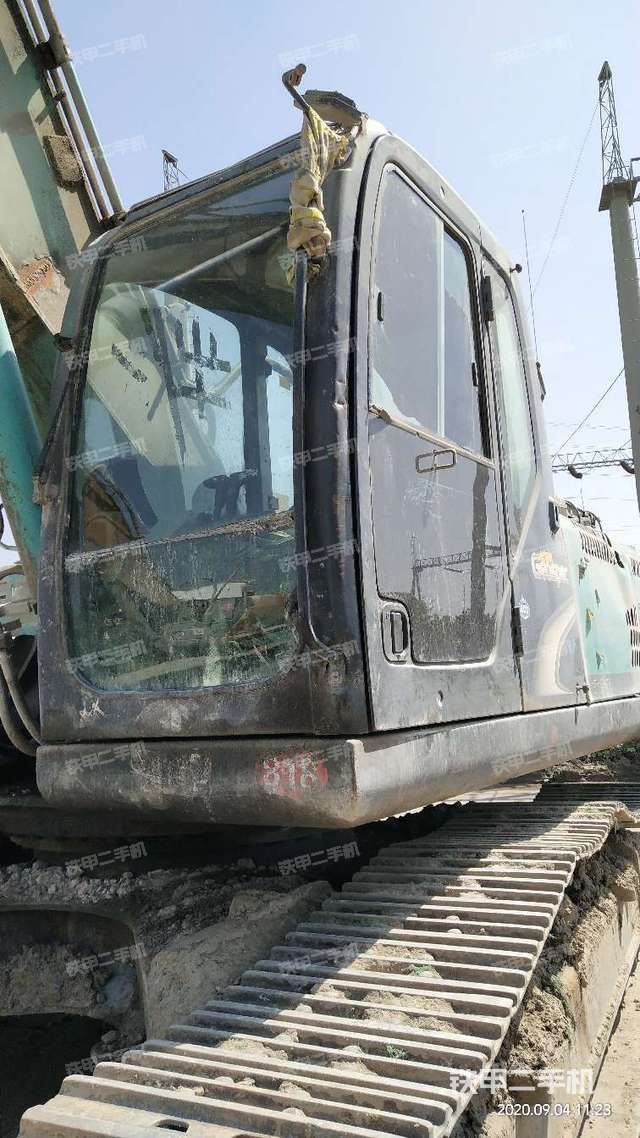 太原市二手神钢sk350lc-8挖掘机-驾驶室左前45度实拍图-262