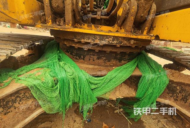 濰坊市二手住友sh210-5挖掘機-轉盤和下車架正前實拍圖-229