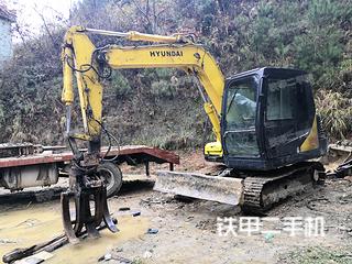 贵州-黔东南苗族侗族自治州二手现代R80-7挖掘机实拍照片