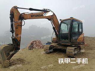 四川-南充市二手现代R75BVS挖掘机实拍照片