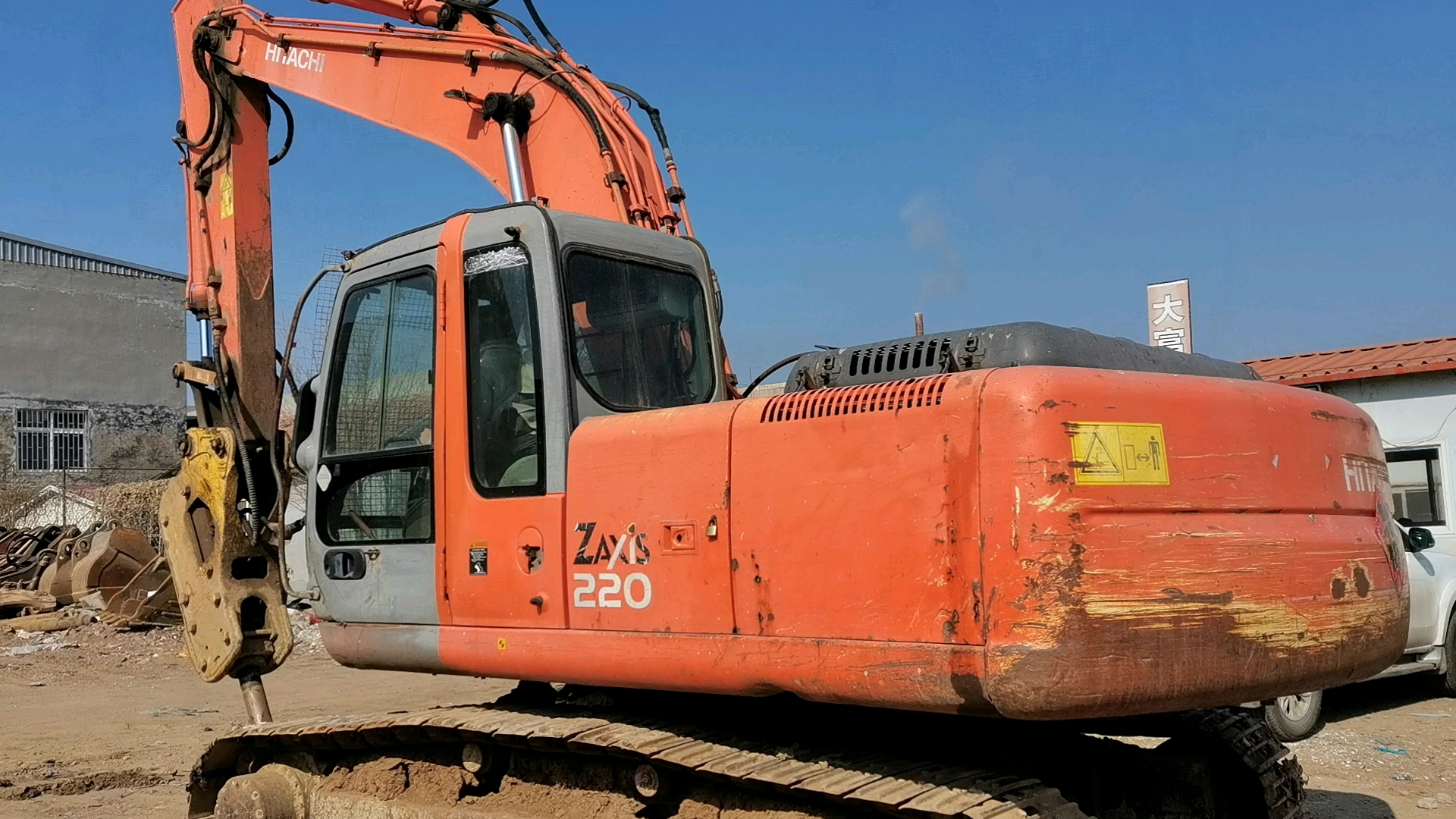 日立zx200挖掘机
