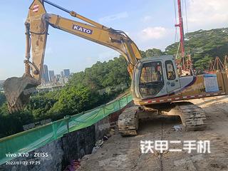 深圳加藤HD820挖掘机实拍图片
