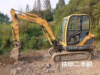 浙江-杭州市二手玉柴YC35-8挖掘机实拍照片