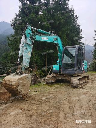 陕西-汉中市二手神钢SK75-8挖掘机实拍照片