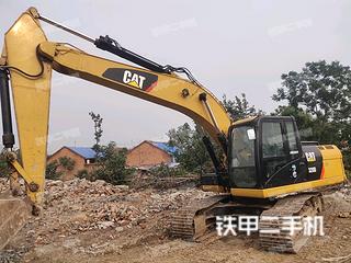河南-开封市二手卡特彼勒320D液压挖掘机实拍照片