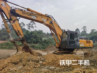 四川-成都市二手现代R455LC-7挖掘机实拍照片
