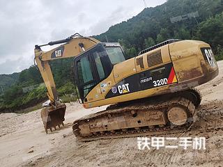 广东-河源市二手卡特彼勒320D液压挖掘机实拍照片