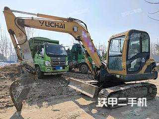 江苏-宿迁市二手玉柴YC60-8挖掘机实拍照片