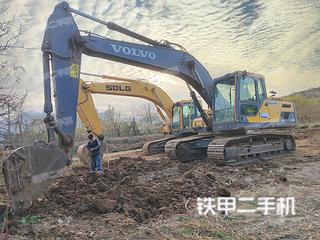 陕西-西安市二手沃尔沃EC220D挖掘机实拍照片