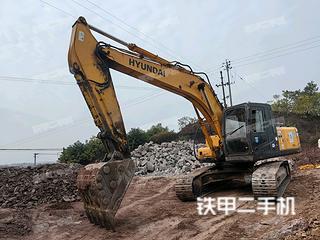 武汉现代R225LC-7挖掘机实拍图片