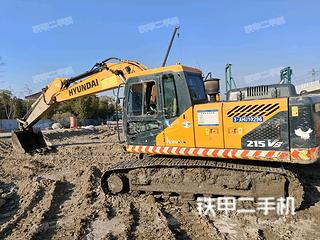 扬州现代R215VS挖掘机实拍图片