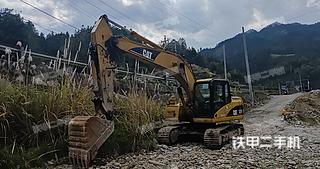 贵州-黔东南苗族侗族自治州二手卡特彼勒320DLRR挖掘机实拍照片