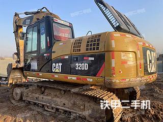 河南-郑州市二手卡特彼勒320D液压挖掘机实拍照片