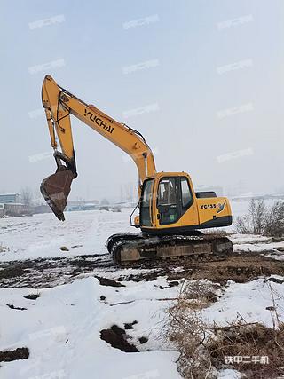 河北-保定市二手玉柴YC135-8挖掘机实拍照片