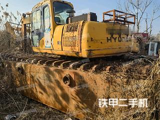 南京现代R130LC-5挖掘机实拍图片