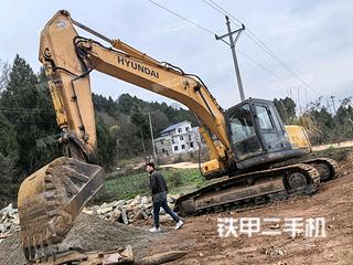 四川-广元市二手现代R225LC-7挖掘机实拍照片