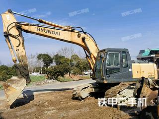 安徽-池州市二手现代R215-7C挖掘机实拍照片