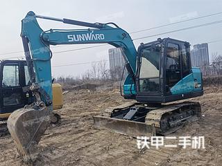 河南-郑州市二手山河智能SWE80H挖掘机实拍照片