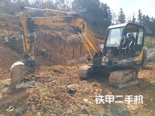 贵州-六盘水市二手现代R60-7挖掘机实拍照片