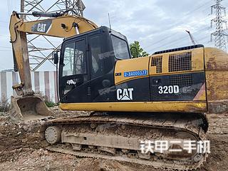 广州卡特彼勒320D液压挖掘机实拍图片