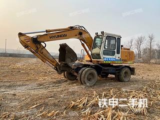 北京现代R130W挖掘机实拍图片