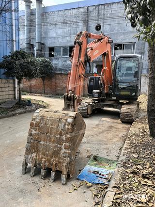 陕西-汉中市二手日立ZX70-5A挖掘机实拍照片