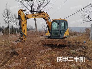 河南-许昌市二手现代R75BVS挖掘机实拍照片