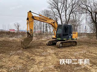 北京现代R110-7挖掘机实拍图片