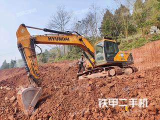 重庆现代R215VS挖掘机实拍图片