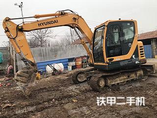 潍坊现代R80G挖掘机实拍图片
