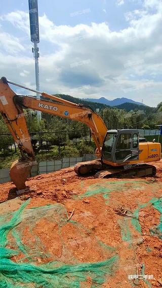 郴州加藤HD820V挖掘机实拍图片