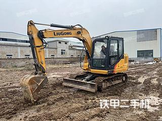 揭阳柳工CLG9075E挖掘机实拍图片