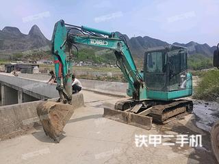 贵州-六盘水市二手神钢SK60-8挖掘机实拍照片