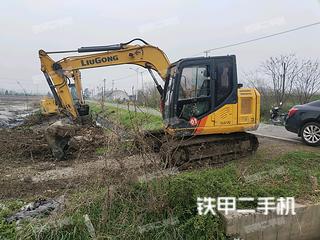来宾柳工CLG9075E挖掘机实拍图片