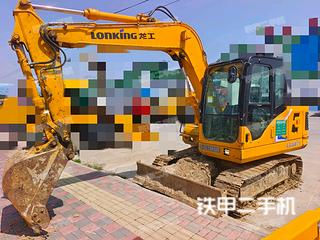 上海龙工LG6075挖掘机实拍图片