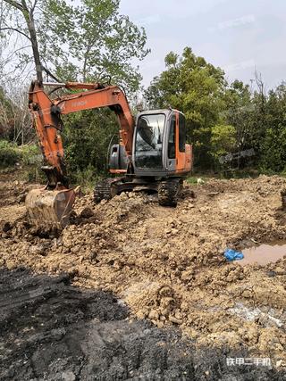 兰州日立ZX70挖掘机实拍图片