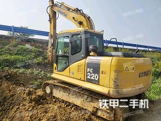 四川-乐山市二手小松PC130-7挖掘机实拍照片