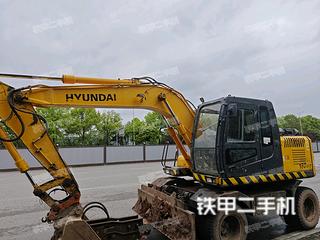 重庆现代R150W-7挖掘机实拍图片