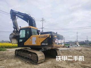 深圳现代R215VS挖掘机实拍图片