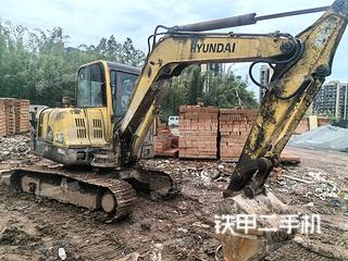 四川-雅安市二手现代R60-7挖掘机实拍照片