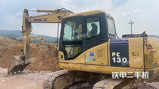 广东-河源市二手小松PC130-7挖掘机实拍照片