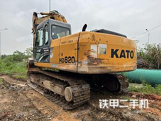 萍乡加藤HD820V挖掘机实拍图片