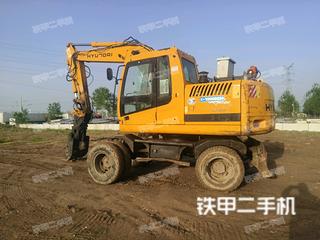 上海现代R150W-7挖掘机实拍图片