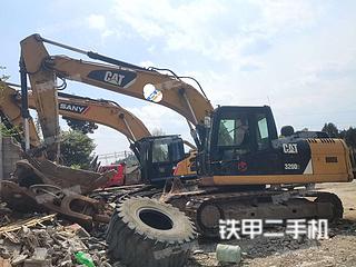 贵州-六盘水市二手卡特彼勒320D2液压挖掘机实拍照片