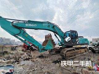 贵州-六盘水市二手神钢SK350LC-8挖掘机实拍照片
