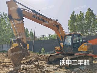 广州现代R225LVS挖掘机实拍图片
