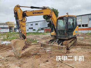 湖南-邵阳市二手现代R75BVS挖掘机实拍照片